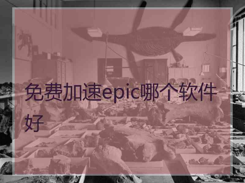 免费加速epic哪个软件好